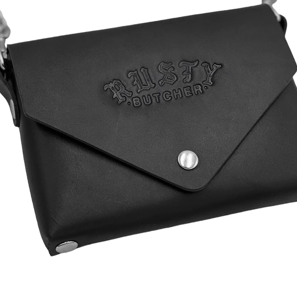 Black & Chrome Bolt Purse