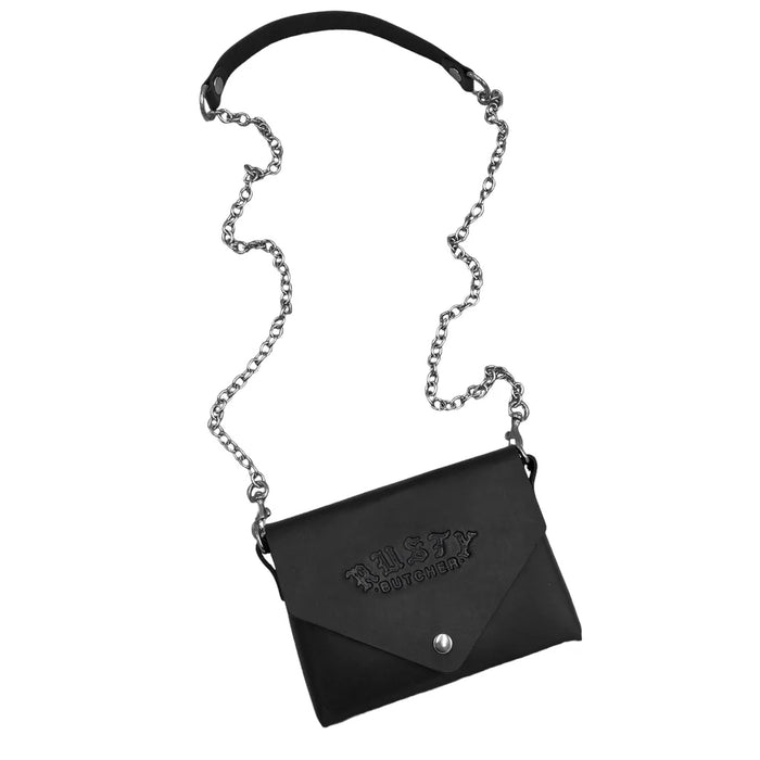 Black & Chrome Bolt Purse